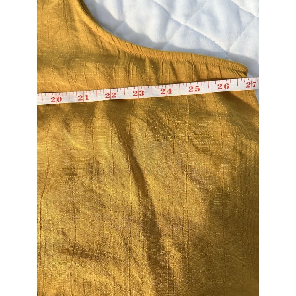 Robert Louis‎ Plus 3XL Mustard Shift Dress Boho Minimalist Textured Lagenlook - Picture 6 of 7